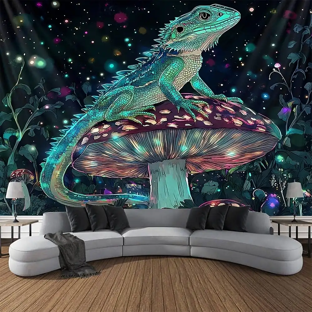 Tapestry Blanket Wall Hangings Mushroom Lizard Boho Hippie Fantasy Bedroom Living Room Dorm Home Decor 2026 – €19.99 241033f3c576535d9d6f2db5a02e2279