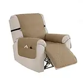 100% Waterproof Reclining Couch Covers, Non Slip Covers for Recliner Chair with Pocket, Washable Reclining Chair Quilted Furniture Protector for Kids, 951ea1d0dc249af5527088ee8e6a959b