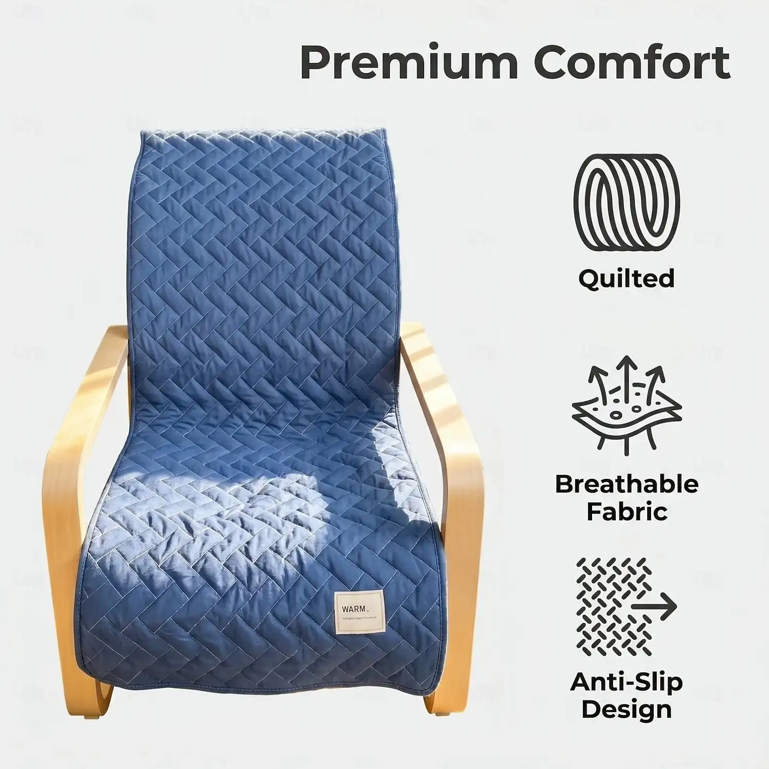 Solid Quilted Anti-Slip Dining Chair Pad Covers, Washable Stretch Chair Seat Cushion Slipcovers with Elastic Band, Set of 4 6 2026 – €15.99 be848f10cde1d1b6e94207b4e995e173