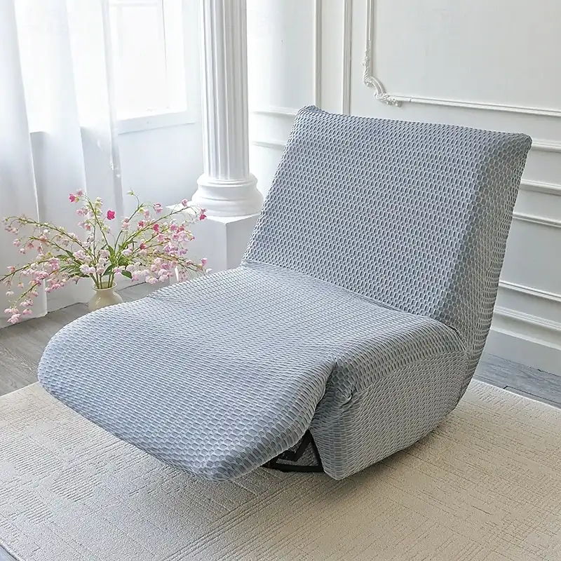1PC Stretch Armless Floor Sofa Cover, Elastic Single Futon Lounger Slipcover for Living Room, Washable Spandex Furniture Protector