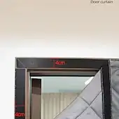 Magnetic Fly Screen Door, Thick Insulated Winter Door Curtain, Magnetic Self-Closing Screen, Windproof Cold Protection, Soundproof Home Entryway, Warm