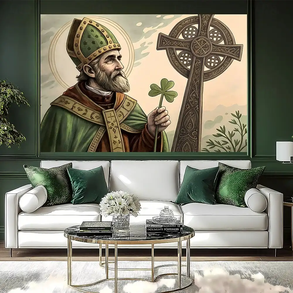 St. Patrick's Day Tapestry Banners Blanket Elf Shamrock Cute Romantic 3D Bedroom Living Room Dorm Teens Room College Dorm Wall Porch Home Decor -