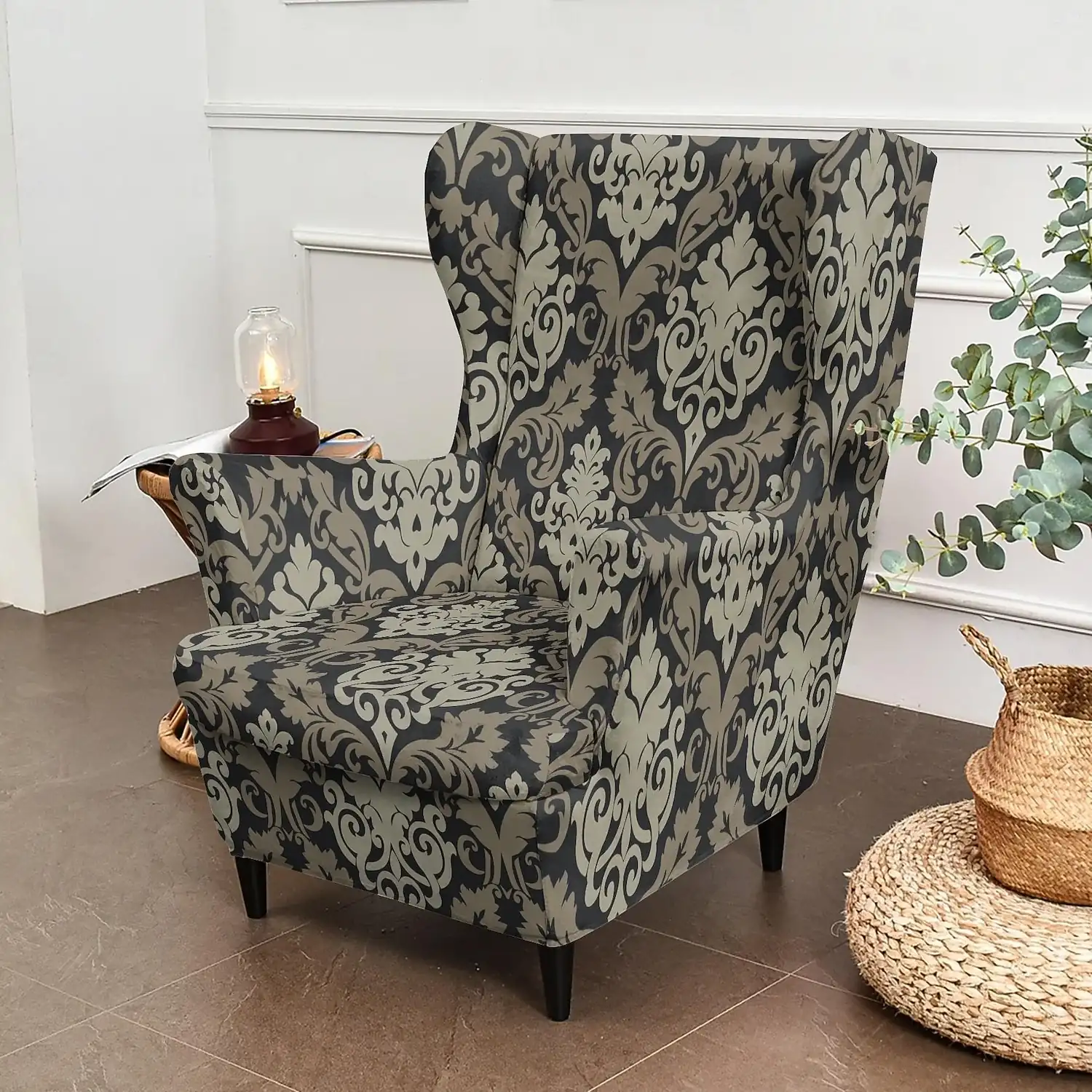 Printed Wingback Chair Slipcovers, Floral / Striped / Geometric Stretch Polyester Armchair Covers, Decorative Furniture Protectors 2026 – €38.99 02e9e445c2d8d0f856308447633bcca3