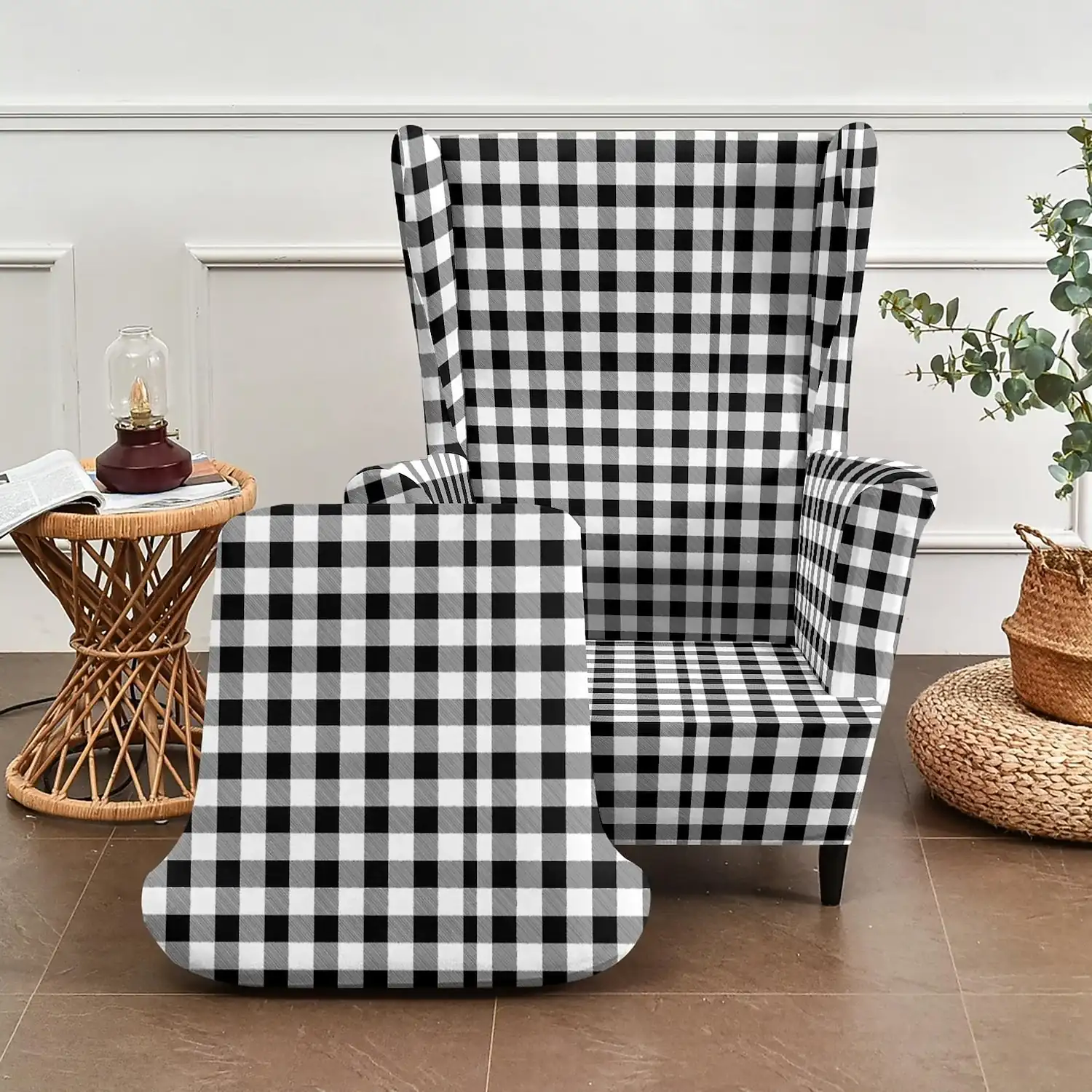 Floral, Striped & Geometric Printed Wingback Chair Covers, Stretch Polyester Slipcovers for Armchairs, Decorative Furniture Protectors 2026 – €45.99 9764a8208a30ec0c8d8359faad39fb4e