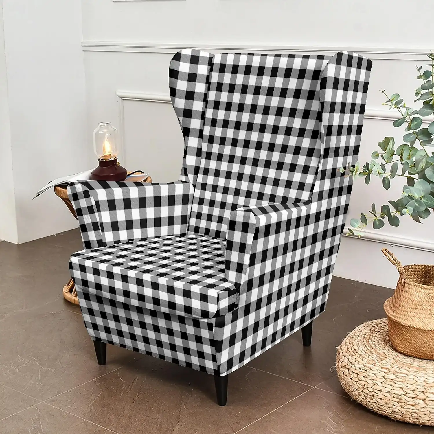 Floral, Striped & Geometric Printed Wingback Chair Covers, Stretch Polyester Slipcovers for Armchairs, Decorative Furniture Protectors 2026 – €45.99 f31a9c53ae5c438456777fe32e3a1d14