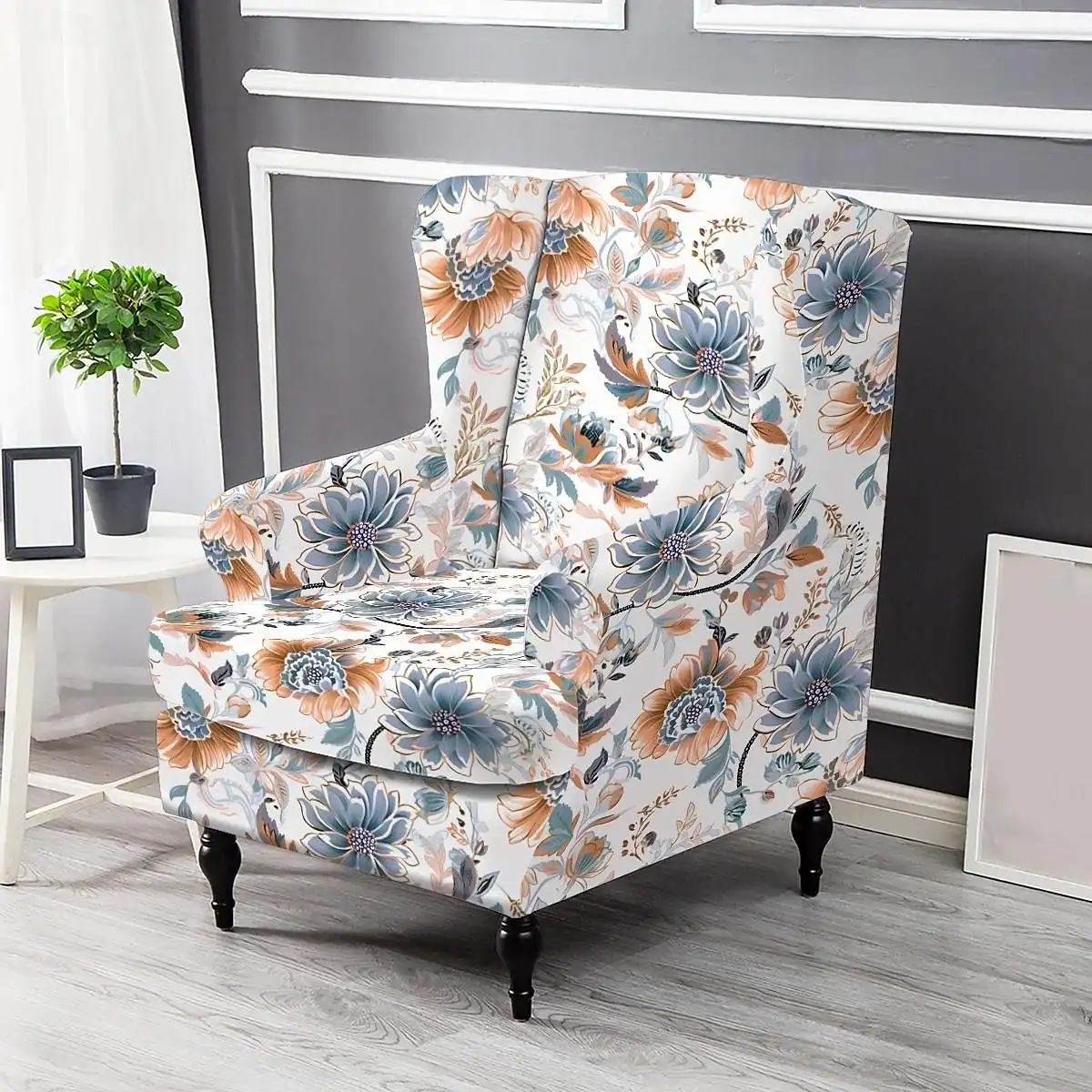 Wingback Chair Cover Floral Striped and Geometric Printed Polyester Slipcovers for Living Room Bedroom and Home Office 2026 – €81.99 e8619acba1f5566c4543afa268c3684f