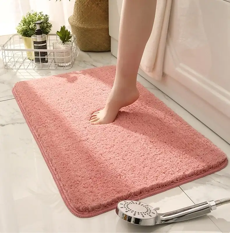 Bathroom Mat Thick Absorbent Non-Slip Floor Rug Simple Home Bathroom Entrance Doorway Welcome Mat
