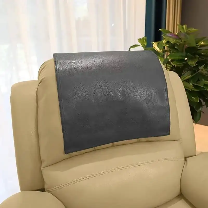 Non Slip Headrest Cover for Furniture Slipcovers,100% Waterproof Faux Leather Headrest Protector for Recline Chair Vinyl Head Protector for Sofa,Theat 8ffda795cb3756e96f395fde63c39a32