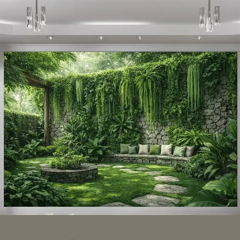 Lush Green Garden Wall Tapestry, Stone Courtyard Hanging Plants Nature Wall Hanging for Living Room Bedroom Decor 2026 – €18.99 209ff8d4eb44a7c1c5ff1a2d94cb3227