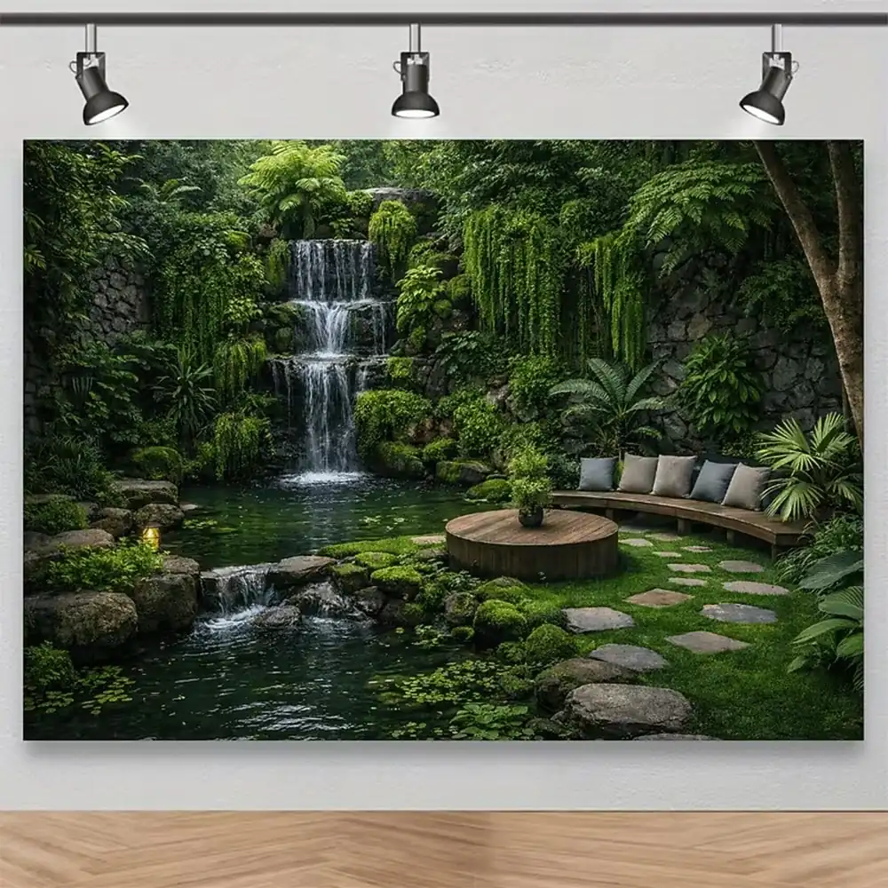 Lush Green Garden Wall Tapestry, Stone Courtyard Hanging Plants Nature Wall Hanging for Living Room Bedroom Decor 2026 – €18.99 b458a10667615d19ea44aa0f14aa5594