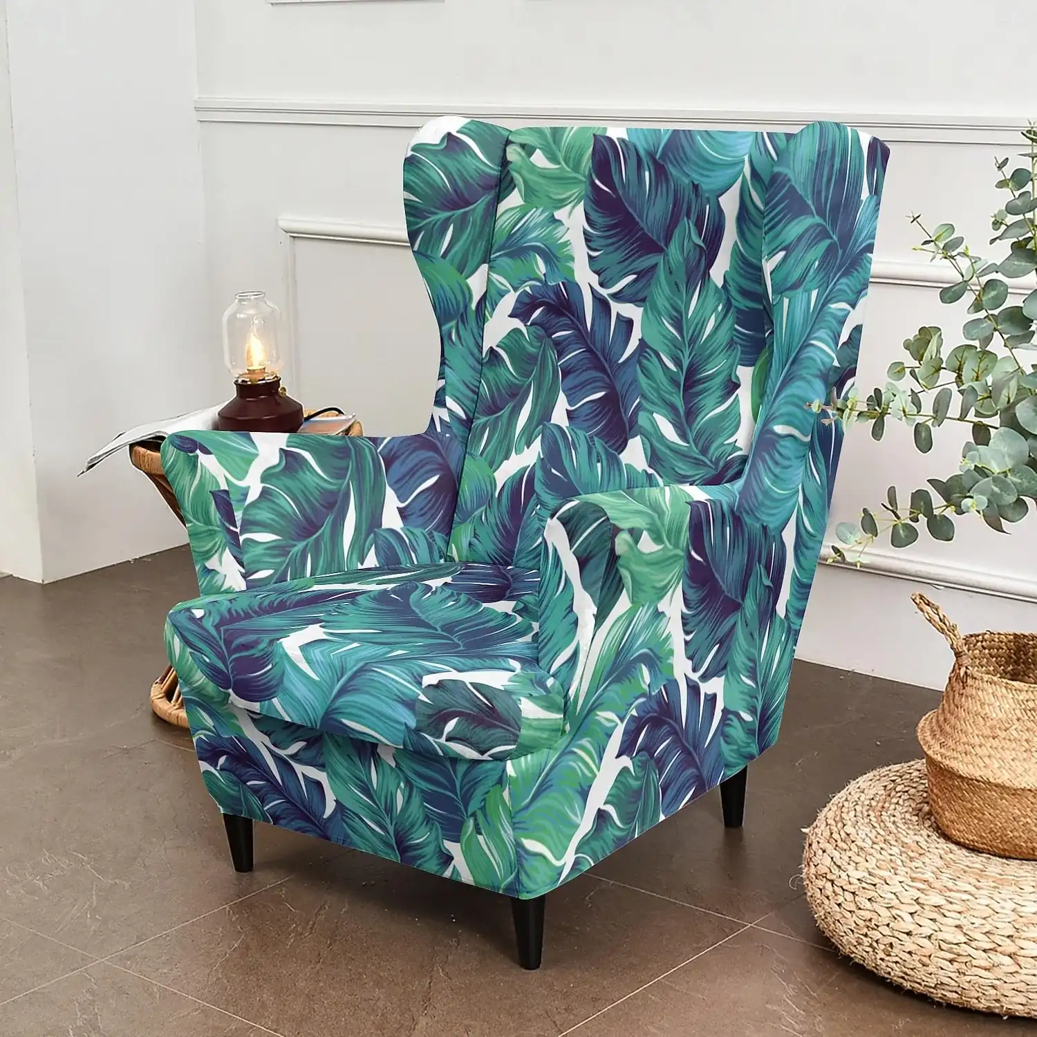 Wingback Chair Cover, Stretch Polyester Slipcover with Floral, Striped, or Geometric Print, Furniture Protector for Living Room 2026 – €36.99 a1f6a7798a5f1c6159400936b219a806