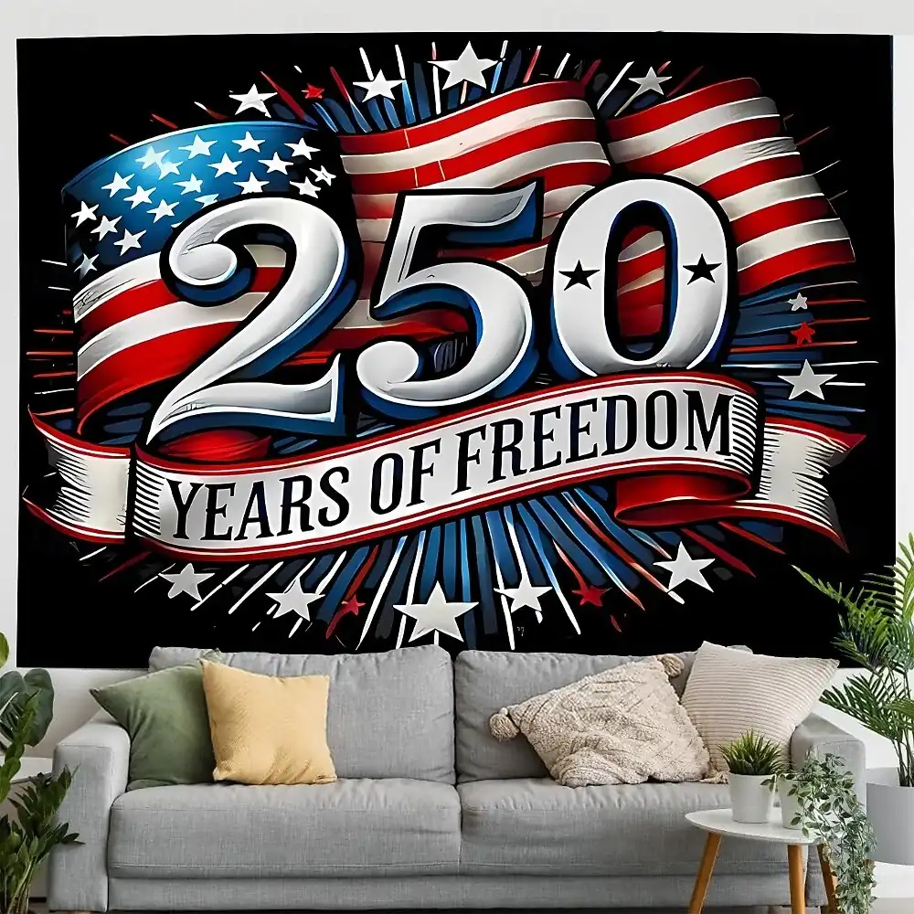 Independence Day Tapestry Banners Blanket Flag 3D Bedroom Living Room Dorm Teens Room College Dorm Wall Porch Home Decor