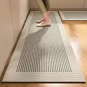 Runner Rug For Kitchen Mat Hallway Kitchen Soft Non-Slip Machine Washable Absorbent Diatom Mud Floor Carpet Wabi Sabi Style Oil Resistant Quick Dry Du