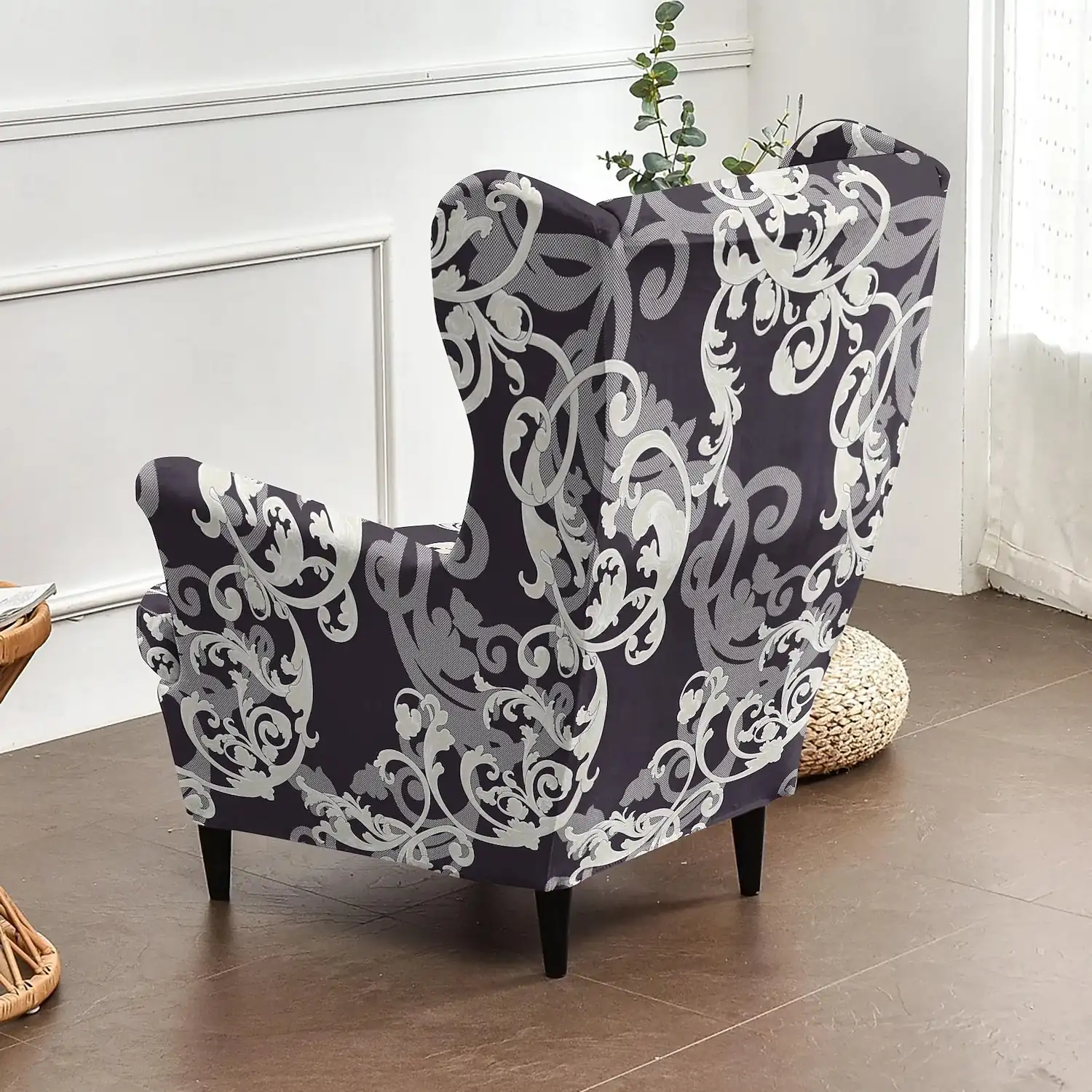 Floral, Striped & Geometric Printed Wingback Chair Covers, Stretch Polyester Slipcovers for Armchairs, Decorative Furniture Protectors 2026 – €43.99 38e02cfa087006227d77eefb773d8d31