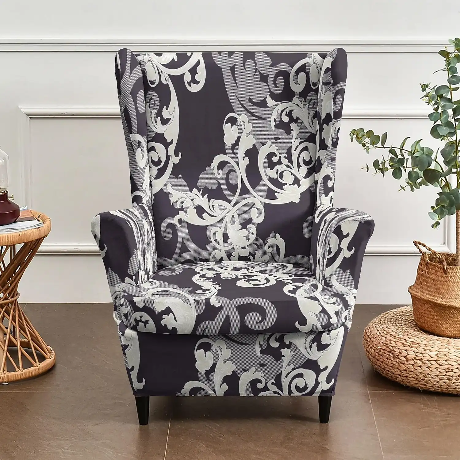 Floral, Striped & Geometric Printed Wingback Chair Covers, Stretch Polyester Slipcovers for Armchairs, Decorative Furniture Protectors 2026 – €43.99 ef2183ce3d6d04d357d0a5f519def949