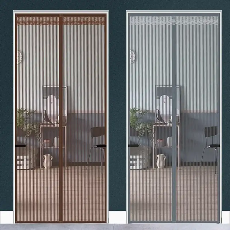 Magnetic Screen Door Portable, Fly Or Bug Screen Magnetic, Doorway For Sliding Door,Garage,Patio,Kitchen,Living,Window Room,Bedroom,Bar,Pet and Kid Ea